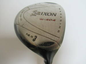 ★DUNLOP ダンロップ SRIXON W-404 フェアウェイウッド 3w 14.5° 純正カーボンシャフト SR F106★レア★激安★中古★　★