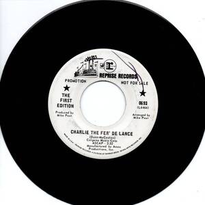 The First Edition (Kenny Rogers関連）「Charlie The Fer' De Lance/ Look Around, I'll Be There」米国盤プロモ用EPレコード