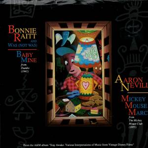 Bonnie Raitt 「Baby Mine」/ Aaron Neville 「Micky Mouse March」米国盤EPレコード　（ディズニー関連）