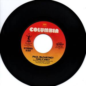 Paul McCartney「Take It Away/ I'll Give You A Ring」米国盤EPレコード