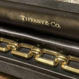 VINTAGE TIFFANY ヴィンテージ ティファニー 14K ゴールド オクタゴン ブレスレット 14金 チェーン 1980年代 80s ビンテージ OLD オールド