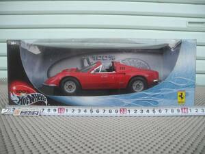 ◎新品◎ ホットウィール フェラーリ Dino 246 GTS レッド 1/18 / Hot WHeels Ferrari Dino 246 GTS Red /