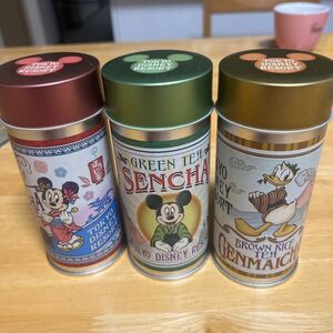 空き缶 ミッキーミニー お茶缶 ディズニー ドナルド Disney