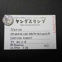 【古代ローマコイン】Nerva（ネルウァ）クリーニング済 シルバーコイン 銀貨 デナリウス(DFyaCEYNT7)_画像10