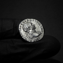 【古代ローマコイン】Trajan（トラヤヌス）クリーニング済 シルバーコイン 銀貨 デナリウス(AipFL4B84R)_画像5