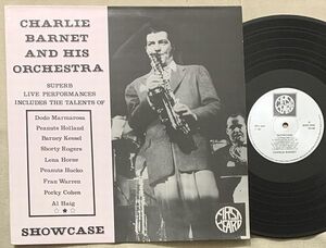 LP Charlie Barnet And His Orchestra 試聴 UK盤 Showcase ビッグ・バンド スウィング Big Band Swing FH44 チャーリー・バーネット