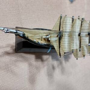 ヴィンテージ 英国製 帆船模型 カティーサーク号（長さ15.5高さ10.5㎝）nauticalia london tribute model cutty sark プラカバー入りの画像7