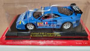 1/43 アシェット F1コレクション Ferrari F40 Competizione 4h Anderstorp BPR Global GT 1995年 #40 PILOT ブリスター未開封