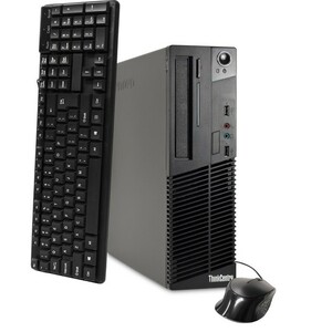  прекрасный товар Lenovo-M72 персональный компьютер корпус Celeron-G470*4GB*SSD128GB+HDD500GB*Win10*DVD мульти- *Office2021* беспроводной LAN* клавиатура * мышь P5157