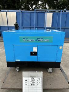  used. Denyo / Denyo diesel engine welding machine, engine compressor, plasma PCX-70 ES operation verification ending superior article.