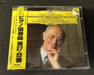 【CD】【シール帯付き】【美盤】ゼルキン　アバド　モーツァルト:ピアノ協奏曲第27・8番 F35G-50006　(西独盤)【税表記無】3500円　