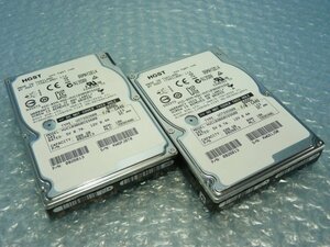 1NWP // 2個セット HGST HUC109060CSS600 600GB 2.5インチ SAS HDD 10K(10000)rpm 6Gb 15mm // HITACHI HA8000/RS220 DM1 取外