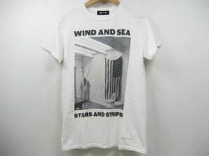 WIND AND SEA ウィンダンシー Tシャツ 半袖 フォト プリント ロゴ 白 ホワイト サイズS