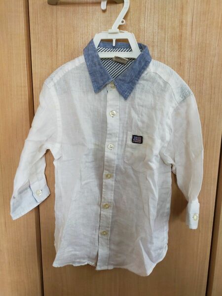 リネンシャツ 子供用 backnumberkids 中古品 110サイズ 長袖シャツ