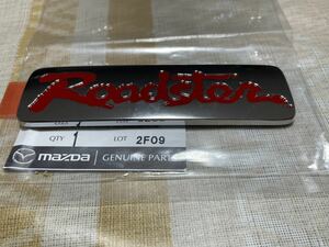 ### stock have immediate payment prompt decision new goods Mazda original Roadster NA6CE red character rear emblem ornament NA8C Roodster①