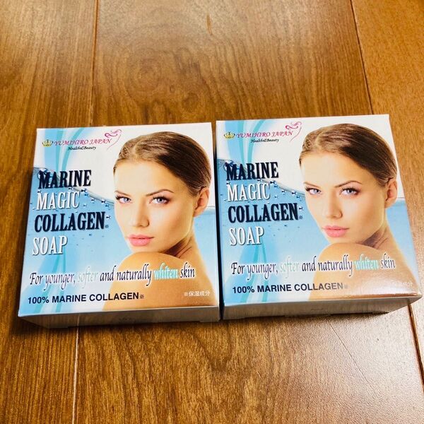 2個セット 100%Marine Magic Collagen Soap