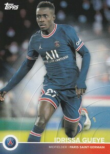 【IDRISSA GUEYE】15 ベースカード 2022 TOPPS PARIS SAINT-GERMAIN