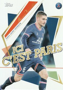 【MARCO VERRATTI】45 ベースカード 2022 TOPPS PARIS SAINT-GERMAIN