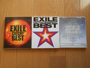 ★EXILE BEST 　3CDセット　 スリーブケース　CATCHY ENTERTAINMENT BALLAD★