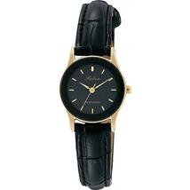 シチズン ファルコン 腕時計 日本製ムーブメント 革ベルト ブラック/ブラック レディース 婦人 QA37-102/8665_画像1