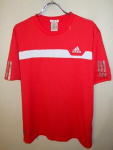 z9765adidas★アディダス★CLIMALITE★ロゴプリントTシャツ★サイズO★激安★送料格安