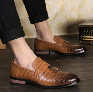 (即決) クロコダイル ビジネスシューズ レザーシューズ メンズ キルティタン 紳士靴 ブラック 24〜27.0cm ブラウン