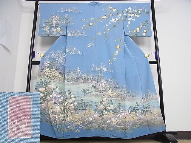 平和屋着物□極上名門染元秀美十日町友禅訪問着霞文暈し染め逸品3s689