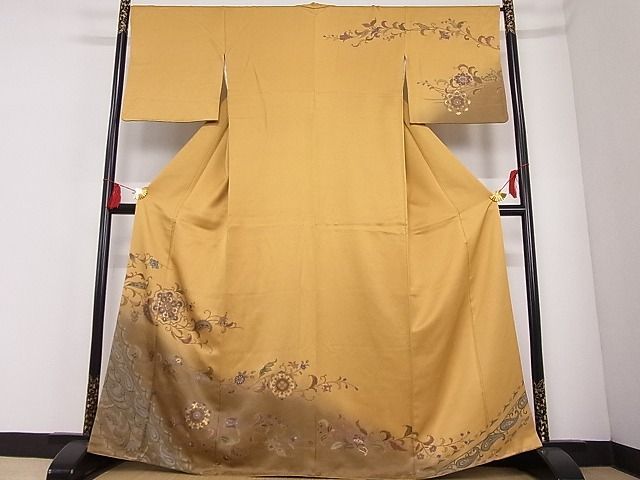 15600円 訪問着 葡萄蔦の葉文 金彩 さが美扱い m-3s2232 着物 f2f.com.ar