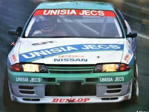 JTC 1992 год день проведения уведомление постер R32 GT-R #5 UNISIA JECS Macau Guia Race 1991 длина . видеть .. не использовался прекрасный товар 