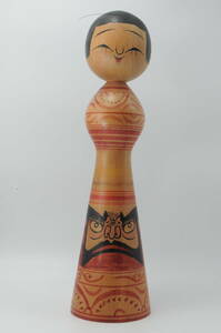 [. превосходящий Taro ] Цу легкий традиция kokeshi . земля игрушка 32.5cm 000006