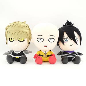 未使用!Bless toys/ワンパンマン ONE PUNCH MAN/Plush Toy Series/01 サイタマ/02 ジェノス/03 ソニック/ぬいぐるみ/タグ付きあり/10954