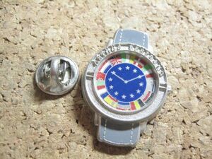 ピンバッジ　EU ヨーロッパ連合　国旗　腕時計　