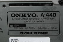 早　昭和の名機　ONKYO　レコード用コンポーネントステレオ　アンプ　Integrated　Amplifier　420x280x60ミリ_画像3