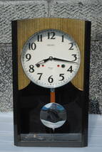 3　明治大正昭和　古い柱時計　掛け時計　ボンボン時計　SEIKO　30Days　420x250x105ミリ_画像1