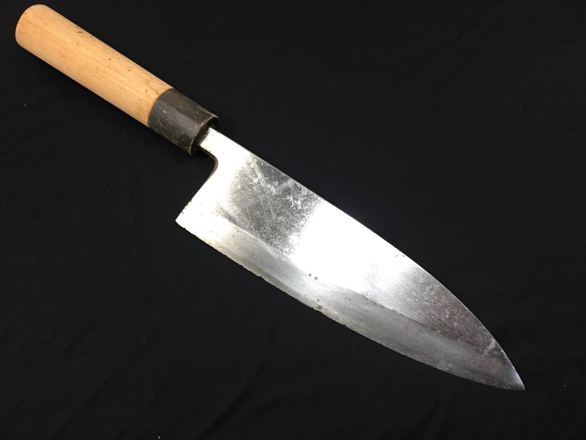 豪華で新しい 高鳳(輝)黒檀鎌型薄刃鞘付き 調理器具 - education