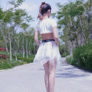  free shipping * prompt decision (d25w) sexy micro miniskirt white see-through flair exposure series cosplay waist rubber 