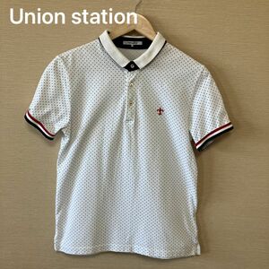 ユニオンステーション　トリコロール　ポロシャツ　MENS BEGI Union station