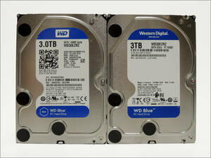 WD 3.5インチHDD WD30EZRZ 3TB SATA 2台セット #11000