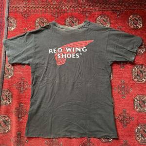 オールドヴィンテージ “RED WING“ ブラックボディー MEDIUM Tシャツ サンフェード 80s 90s 00s