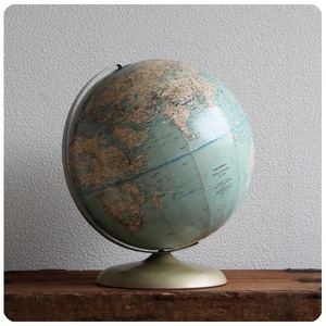  America Vintage RAND McNALLY globe / glove / Land makna Lee / pedestal attaching [ interior how about??]Y-016