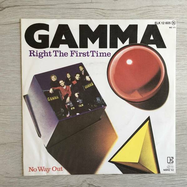 GAMMA RIGHT THE FIRST TIME ドイツ盤