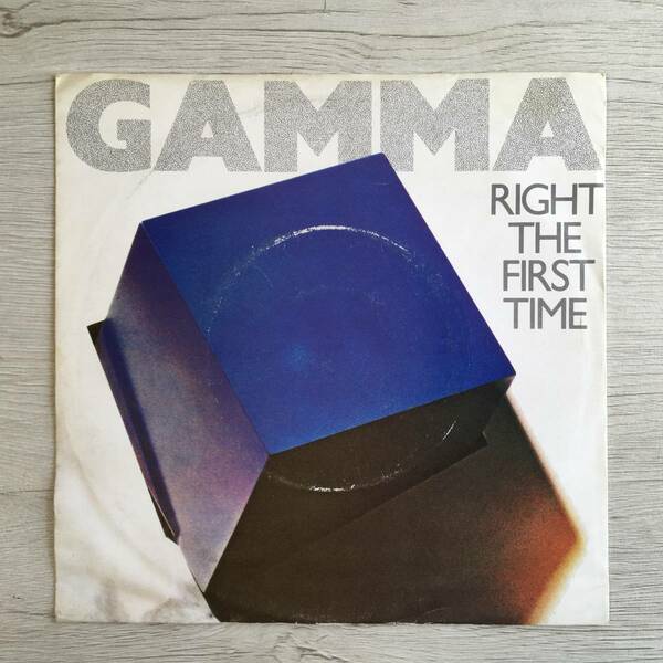 GAMMA RIGHT THE FIRST TIME UK盤