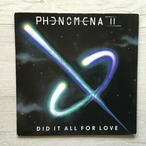 PHENOMENA II DO IT ALL FOR LOVE UK盤