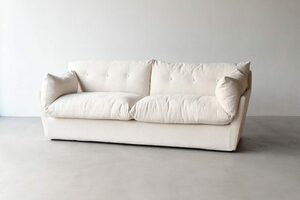  sofa 2.5 seater . stylish Northern Europe simple .... feather white ivory cushion width 170 ~ width 180 2 seater 