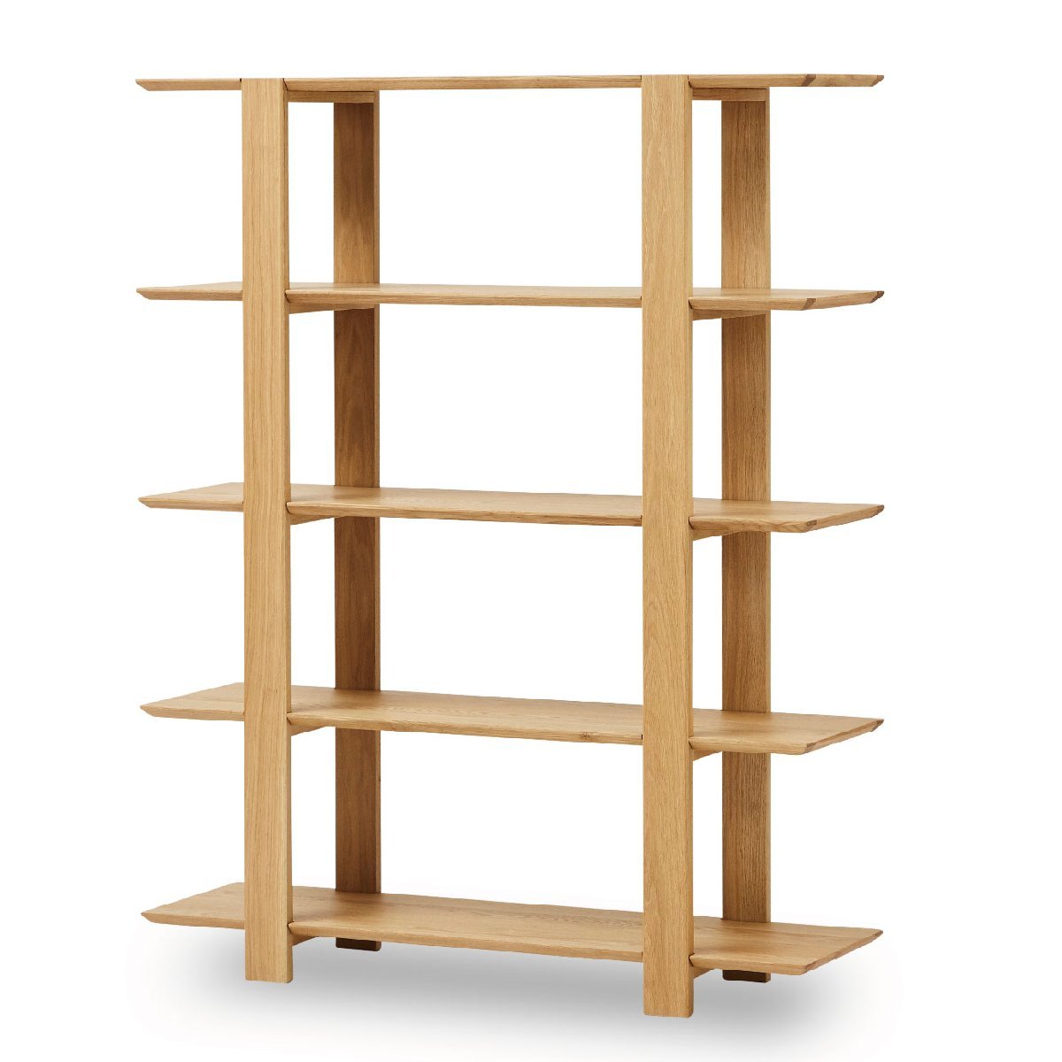 Shelf, 5 tiers, Oak, Stylish, Scandinavian, Open rack, Open shelf, Open shelf, Storage, Wooden, Width 120, Decorative shelf, Natural wood, Handmade items, furniture, Chair, shelf, Bookshelf, Shelf