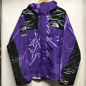 【supreme×THE NORTH FACE シュプリーム×ザノースフェイス】NF0A84NV Printed Taped Seam Shell マウンテンパーカー XL パープル 2305oki