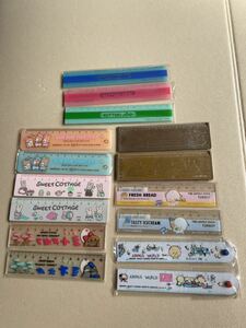  retro stationery girl oriented ruler 15 pieces set 