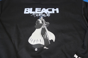 ブリーチ　千年血戦篇　朽木 白哉　トレーナー　メンズ M-L　黒　BLEACH　新品 未使用　