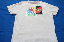 UNO　Tシャツ　淡灰　ウノ　レディース　L　カードゲーム　バックプリントあり　新品 未使用 _画像3