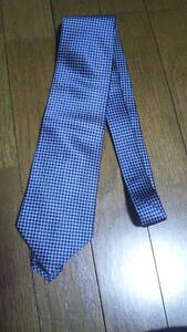 紺色　ネクタイ　日本製　シルク100％　剣先9.5cm　中古　良品